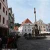la piazza di Cesky Krumlov REPUBBLICA CECA 