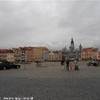 la grande piazza di Ceske Budejovice REPUBBLICA CECA 