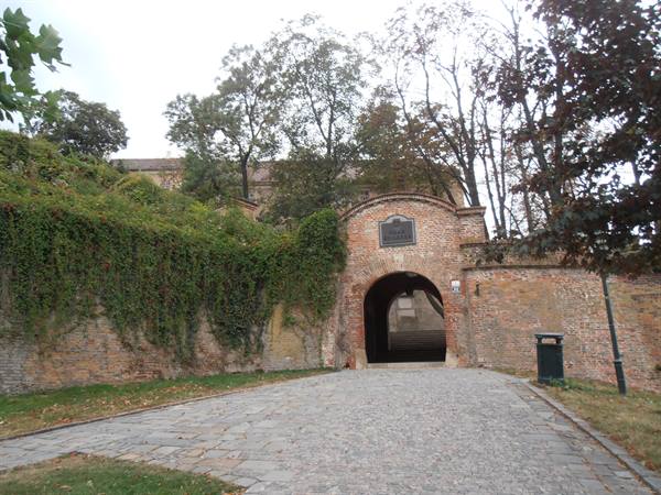 l'ingresso della fortezza di Spielberg a Brno