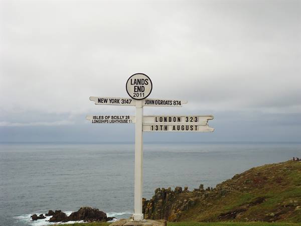 Land's End, l'estrema punta ovest della Cornovaglia