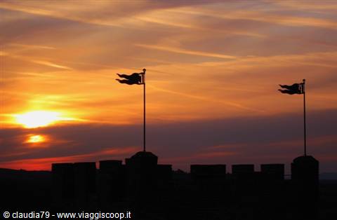 Tramonti di Toscana, Certaldo Alto (FI), estate in Toscana. Palazzo Stiozzi Ridolfi