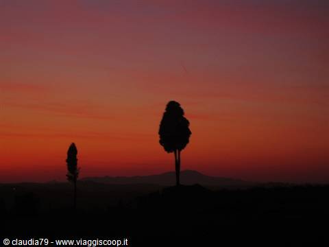 Tramonti di Toscana, Certaldo Alto (FI), estate in Toscana, panorama Toscana