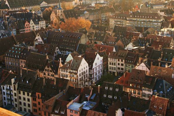 Strasburgo panorama dalla terrazza della cattedrale