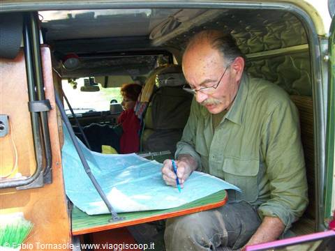 Giovanni Dondi studia il percorso