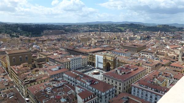 veduta della città dal campanile di Giotto