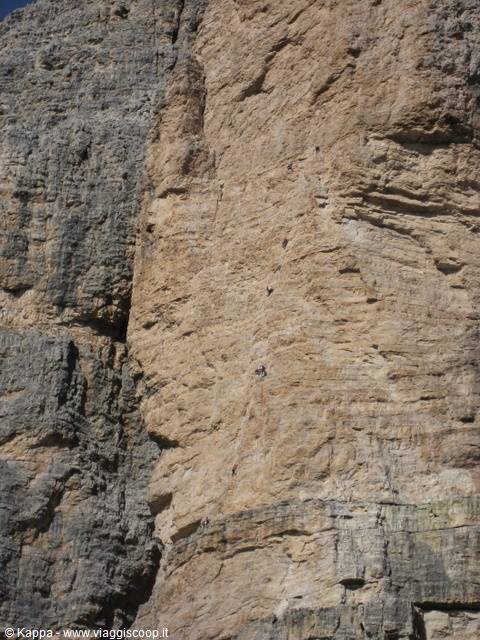 Rocciatori sulla Cima Piccola