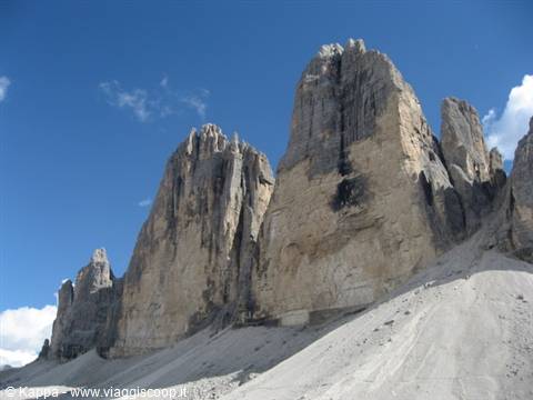 Tre Cime di Lavaredo versante Nord-Ovest