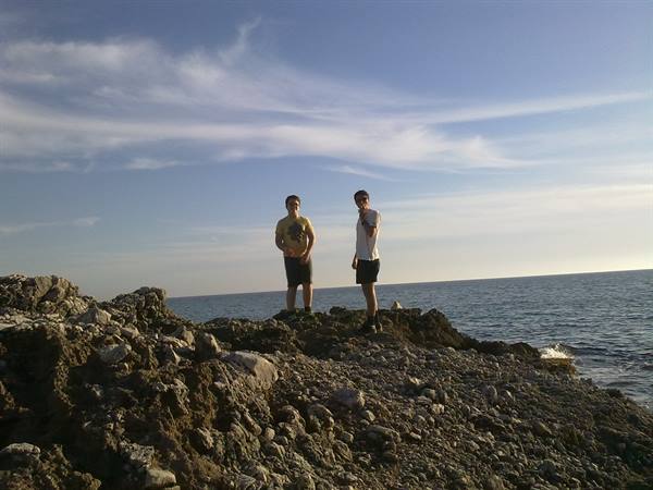 Al faro Teo e il mister - San Felice Circeo