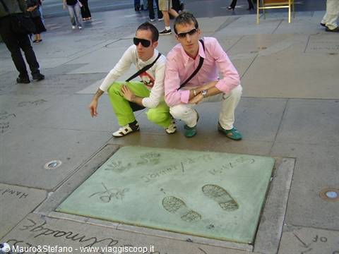 Mauro e Stefano davanti al Chinese Theatre