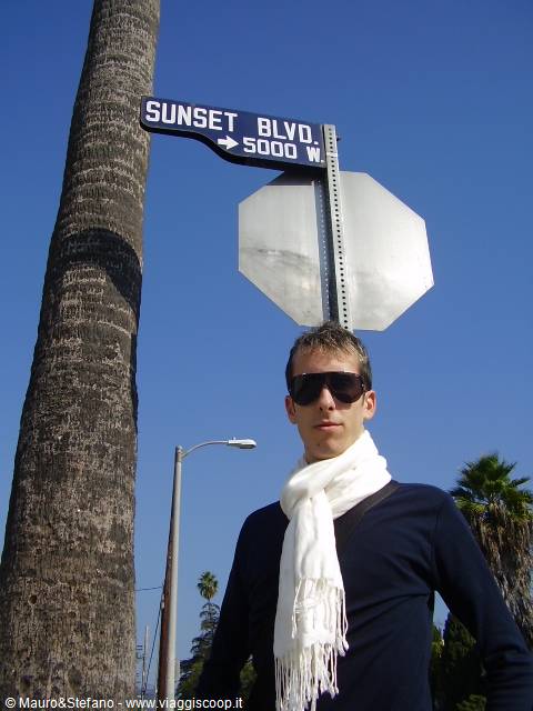 Stefano sulla Sunset Blvd