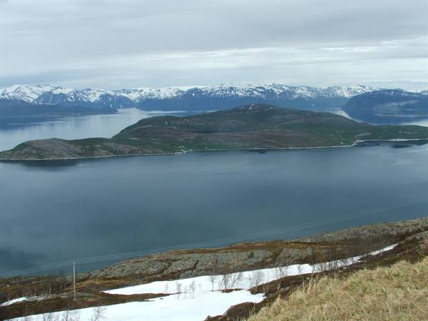Lungo il fiordo di Skibotn