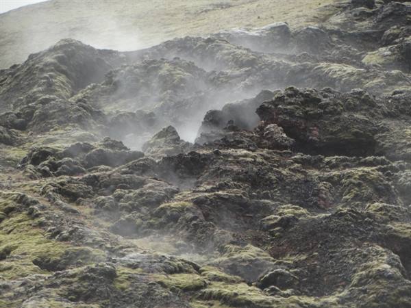 Area geotermale del Krafla, campo di lava.