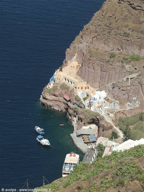 Santorini, Thira porto