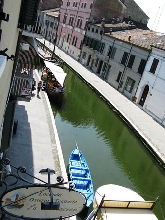 Comacchio - vista da camera Locanda La Comacina