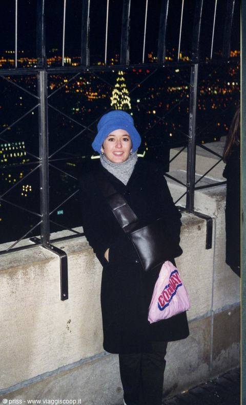 Dall'Empire State Building. La punta del Crysler sembra appollaiata sulla mia testa!