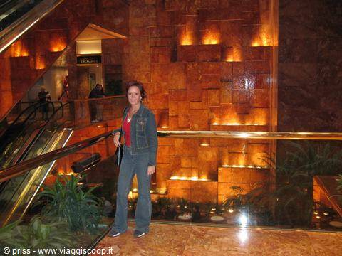 all'interno della Trump Tower c'è una simpatica cascata...