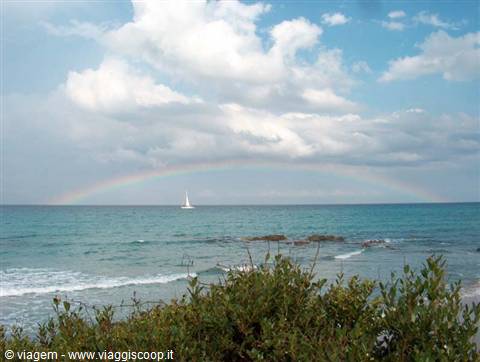 Arcobaleno ai laghi Alimini