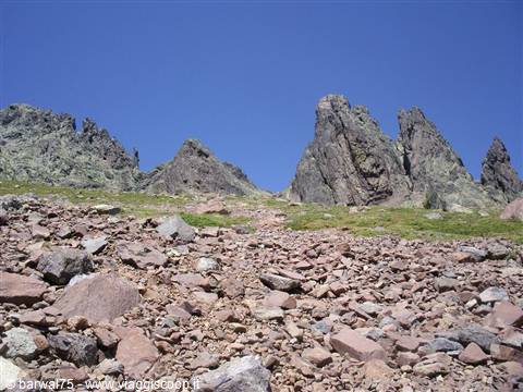 Verso la vetta del monte Cintu