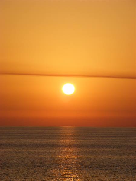 tramonto sul tirreno