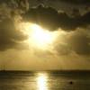TRAMONTO A MAUPITI POLINESIA FRANCESE 