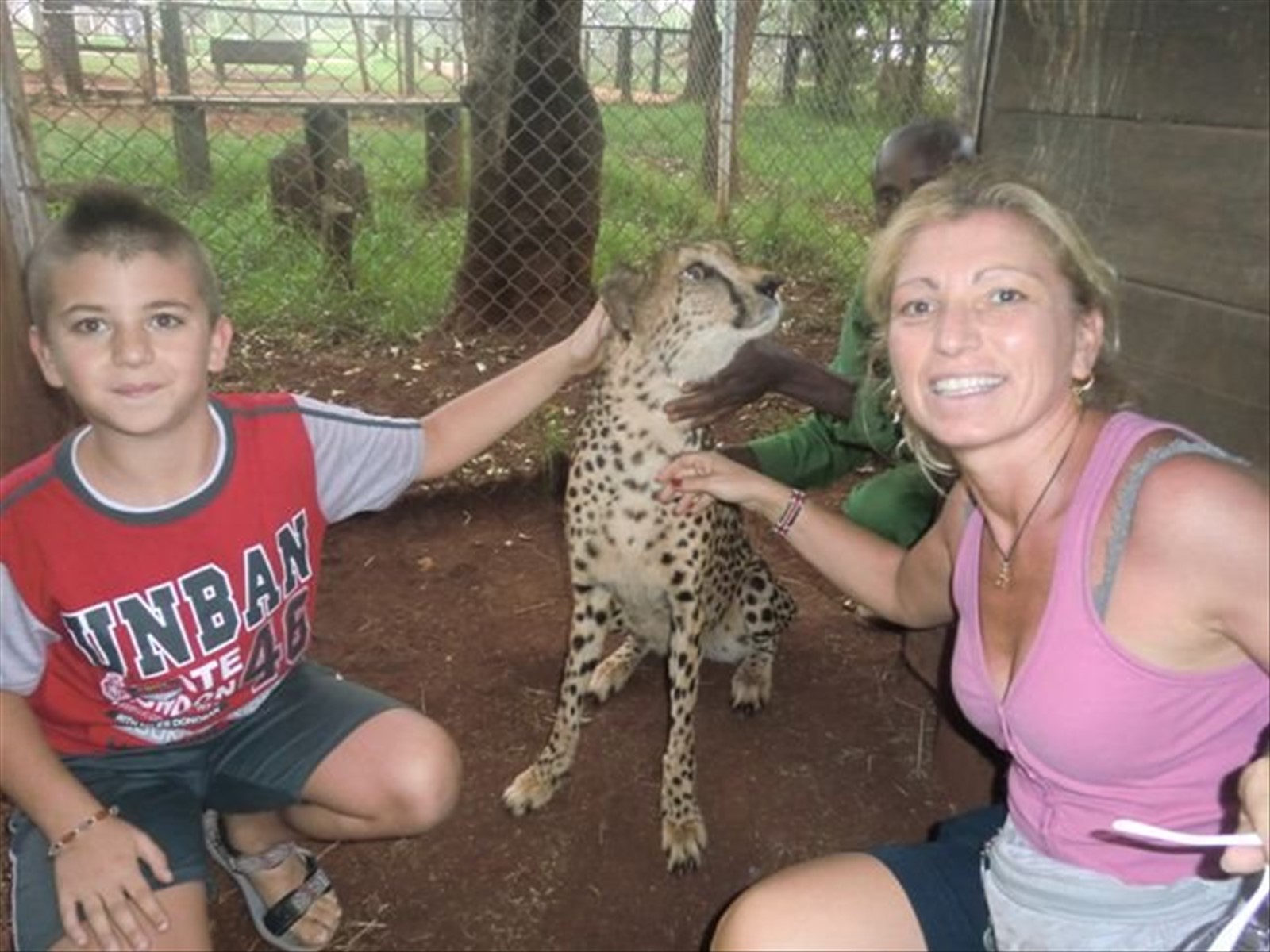 ANDREA, LA SUA MAMMA CINZIA E IL GHEPARDO!