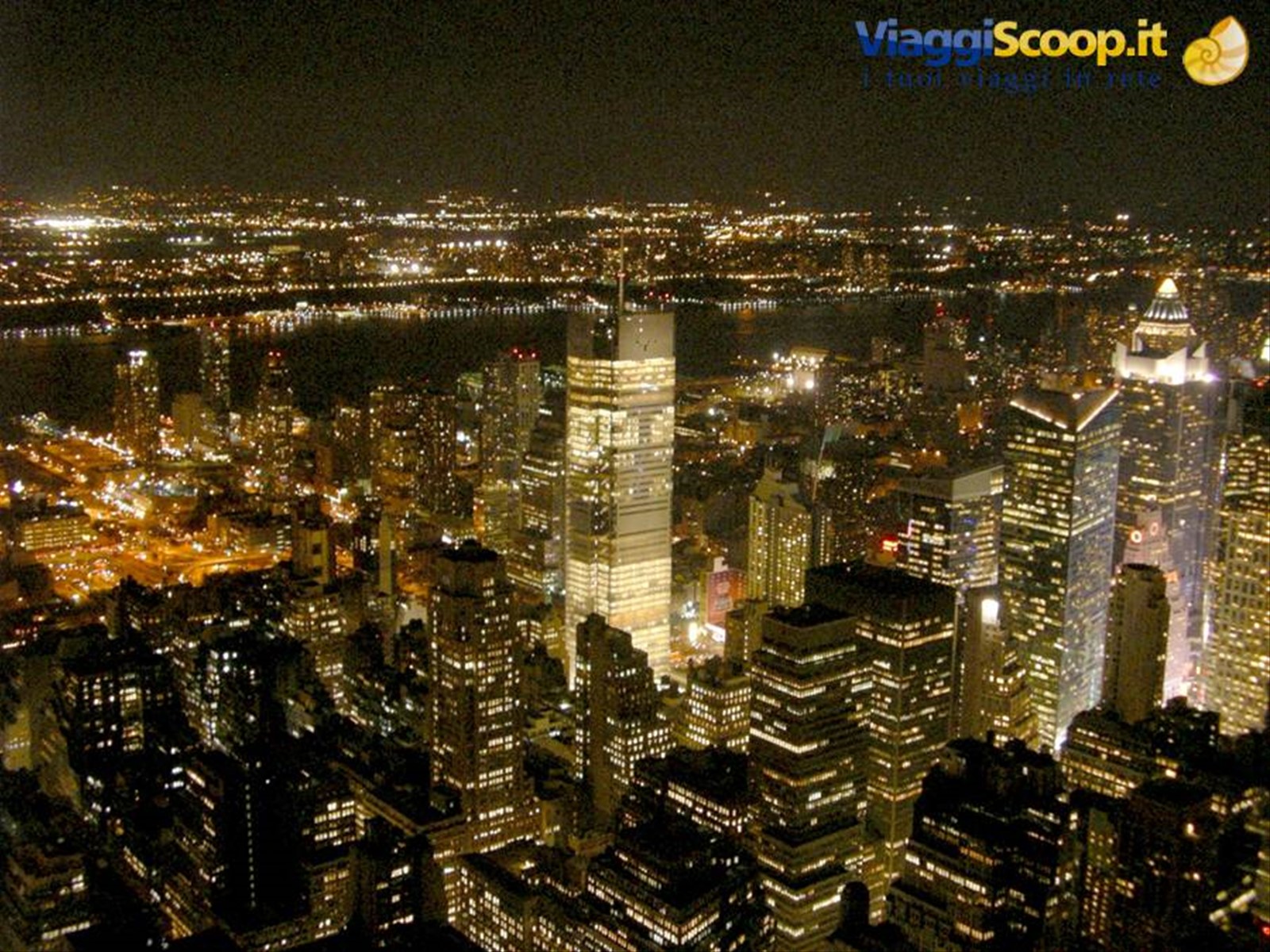 Vista notturna dall'Empire State Building