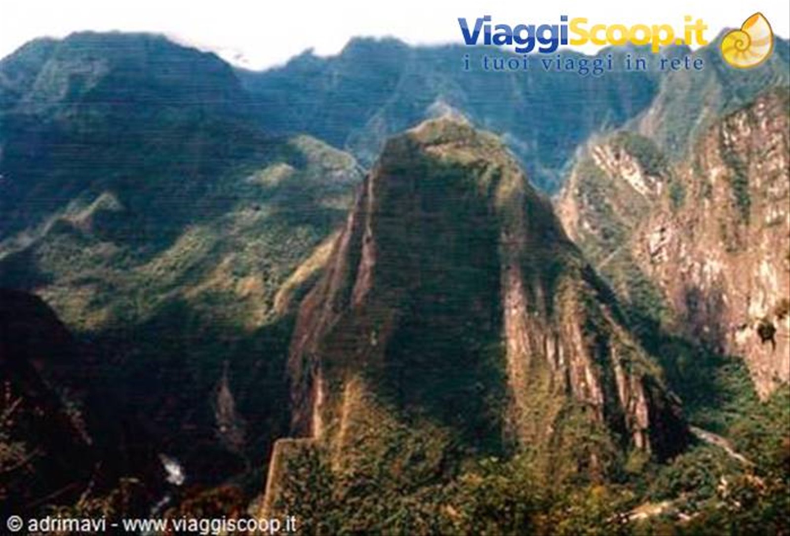 paesaggio intorno a Machu Picchu
