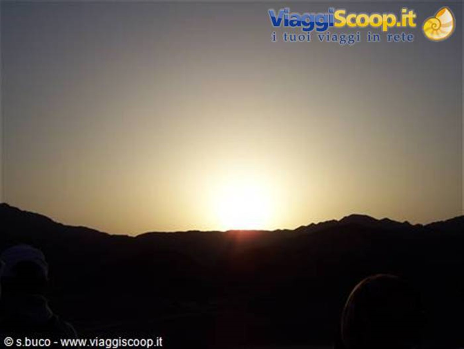 tramonto nel deserto!
