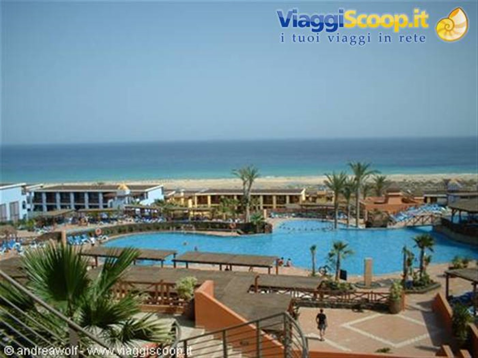 Il resort Barcelo Jandia con la spiaggia sullo sfondo