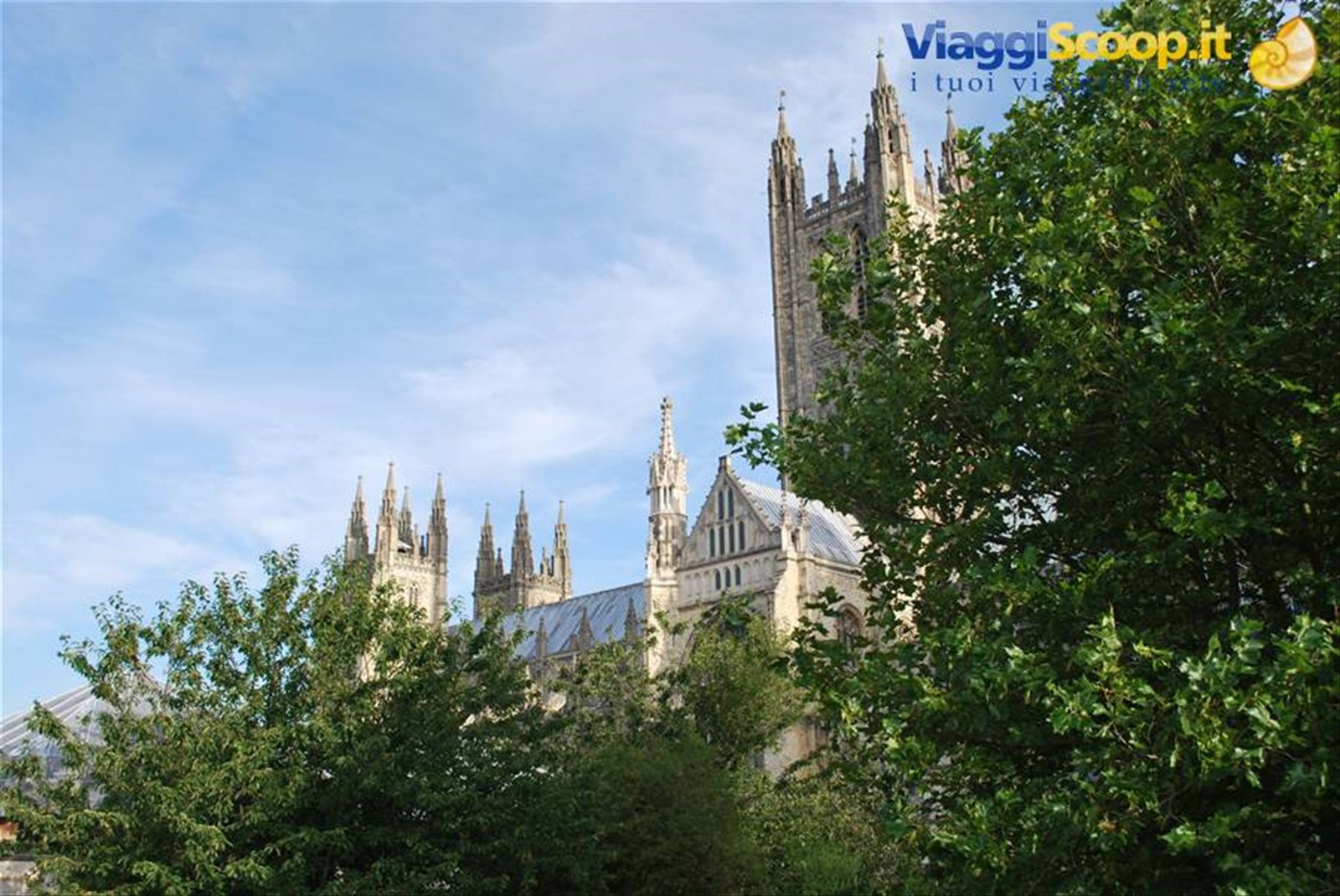 Vista dall'albergo di Canterbury