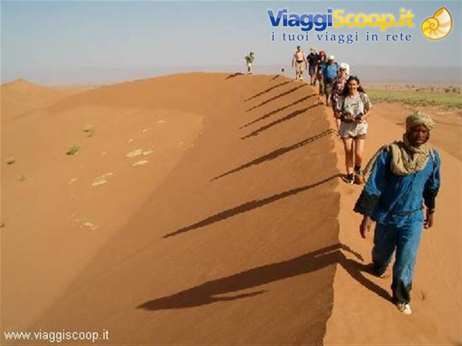 In cammino sulle dune