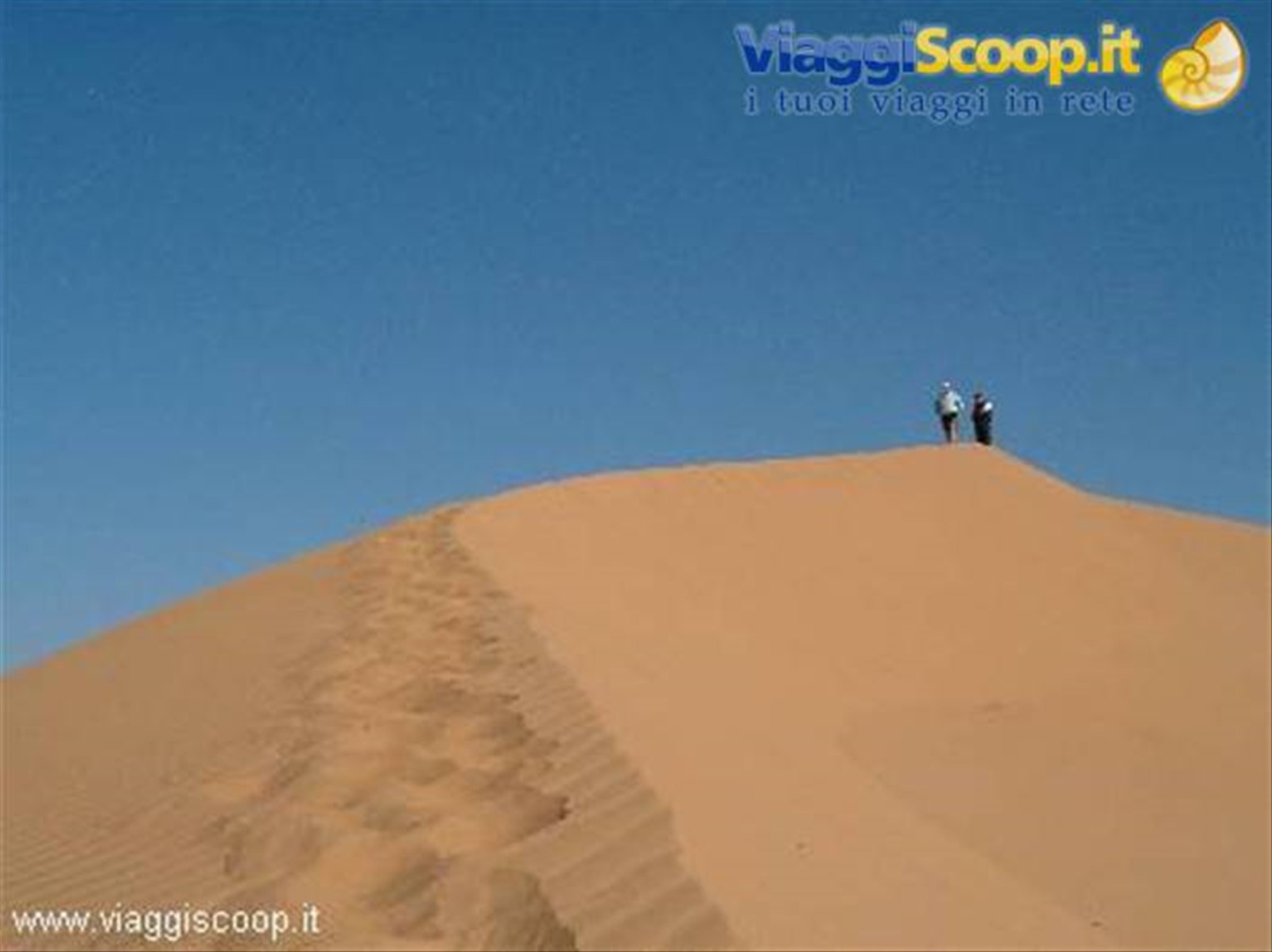 Sulle dune alla fine del trekking