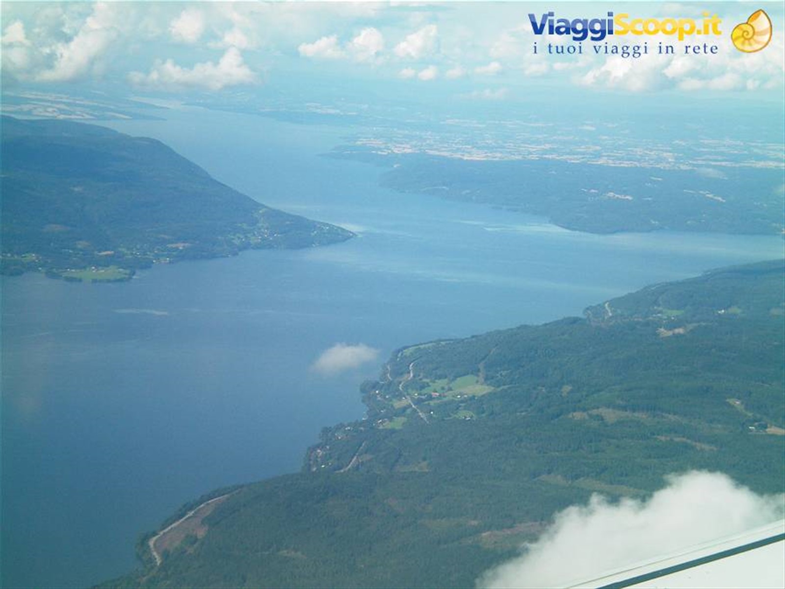 fiordo dall'aereo
