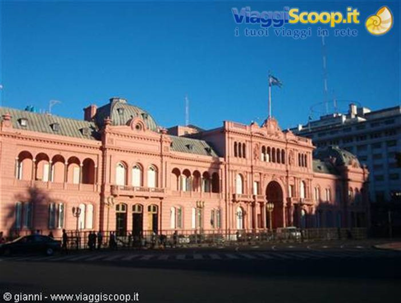 Tramonto sulla Casa Rosada