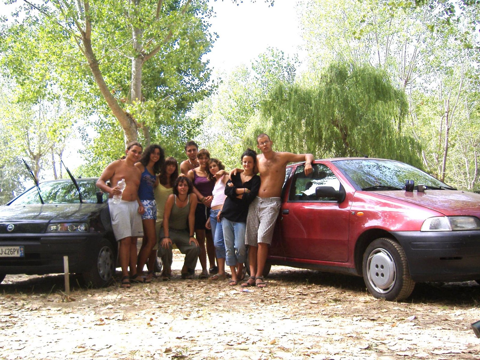 NOI (da sin. Franzo, Marika, io, Ilaria, Mazzu, Laura, Roby, Imma e Tobi)