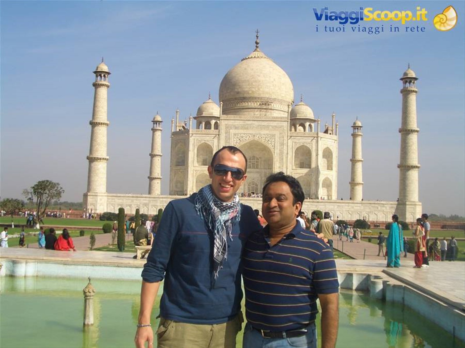 Io....con il mio amico Anay ....e il Taj Mahal