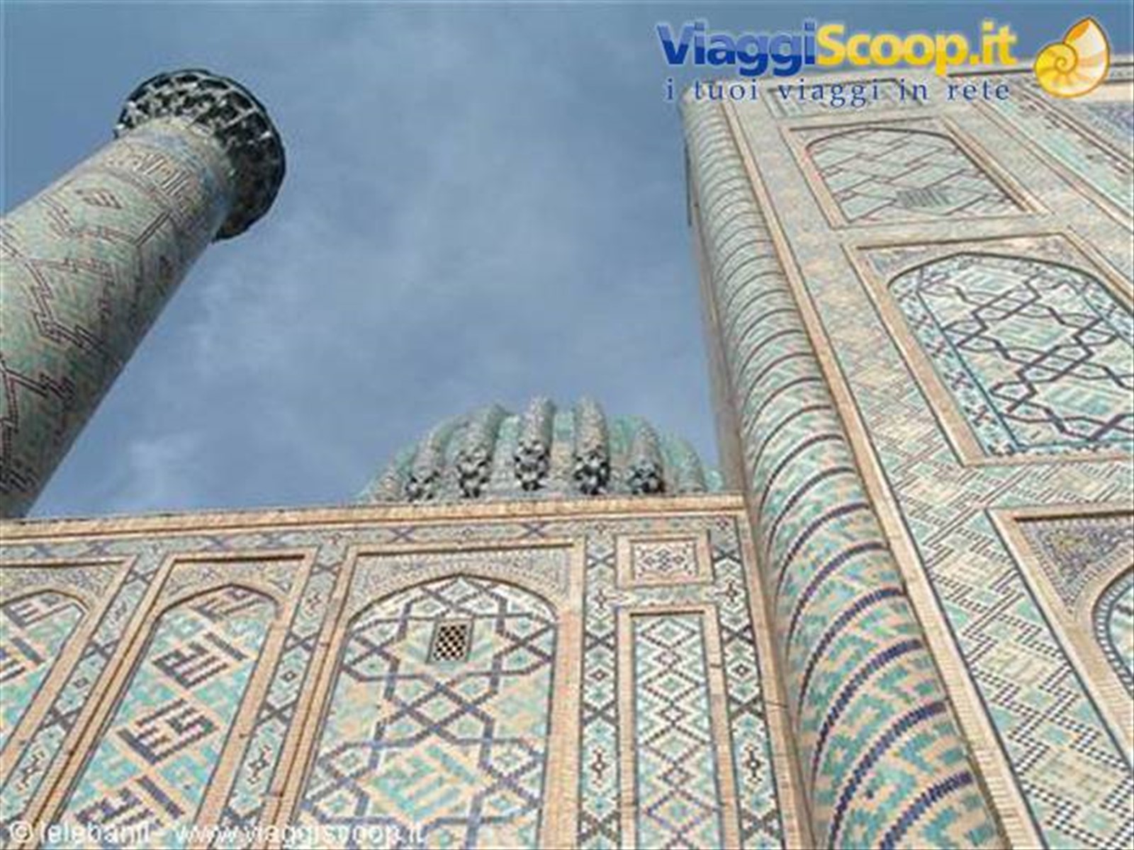 Samarcanda, Piazza Registan, Moschea del Leoni, particolare