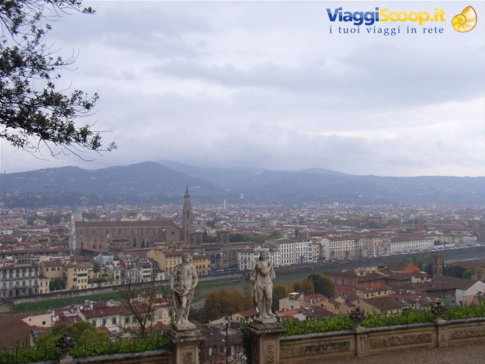 FIRENZE - PANORAMA DAL GIARDINO BARDINI