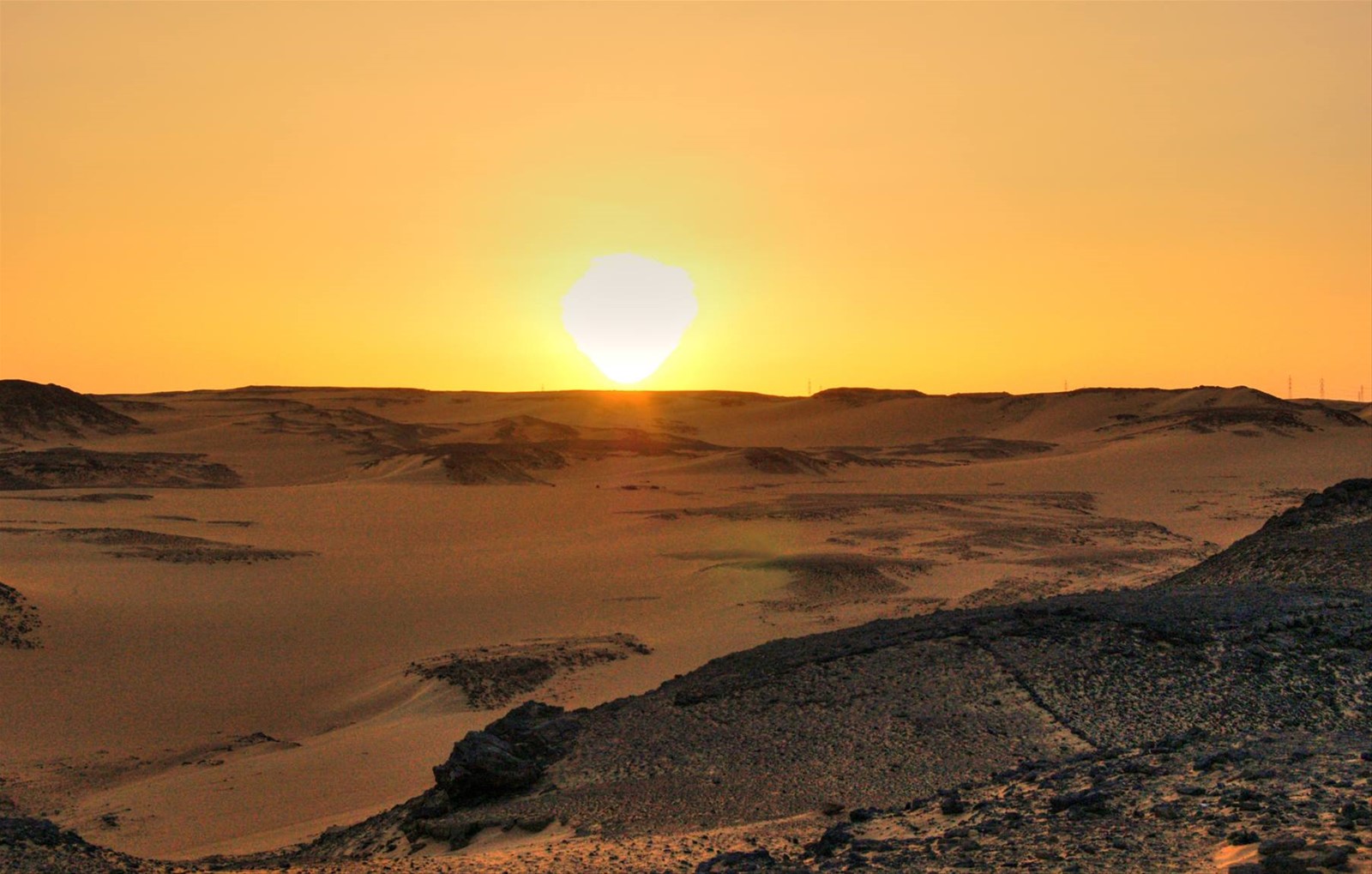 Tramonto nel deserto
