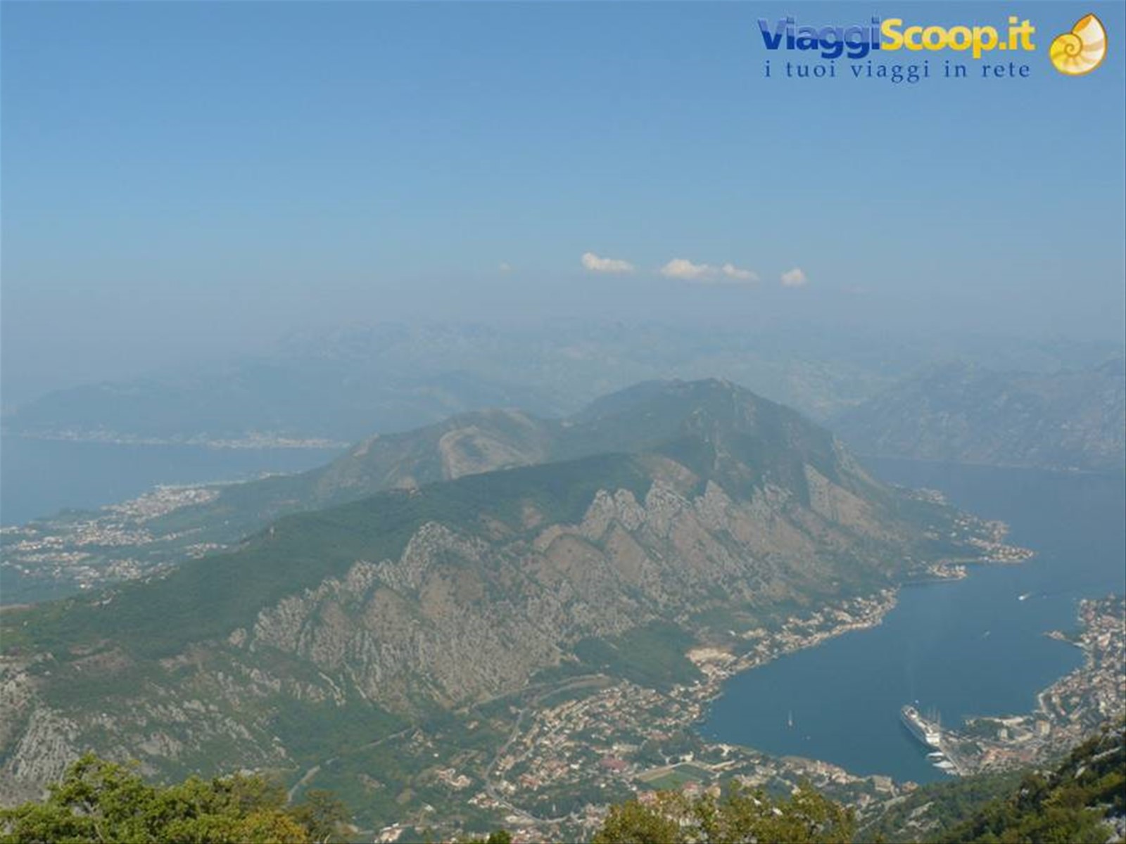 Le baie di Kotor e Tivat salendo al Lovcen