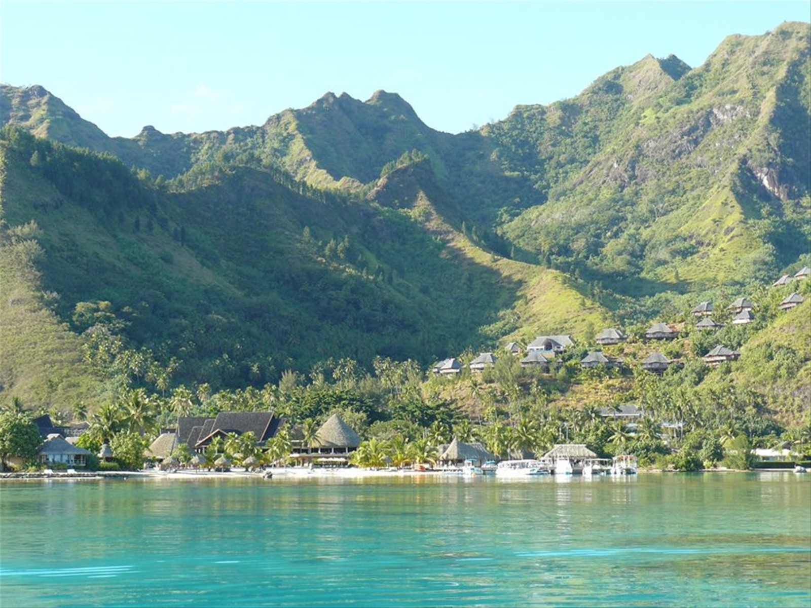 La costa di Moorea