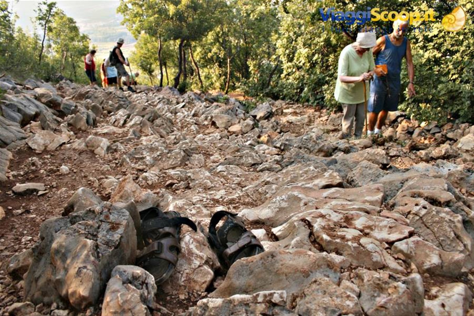 La salita ripida del Krizevac