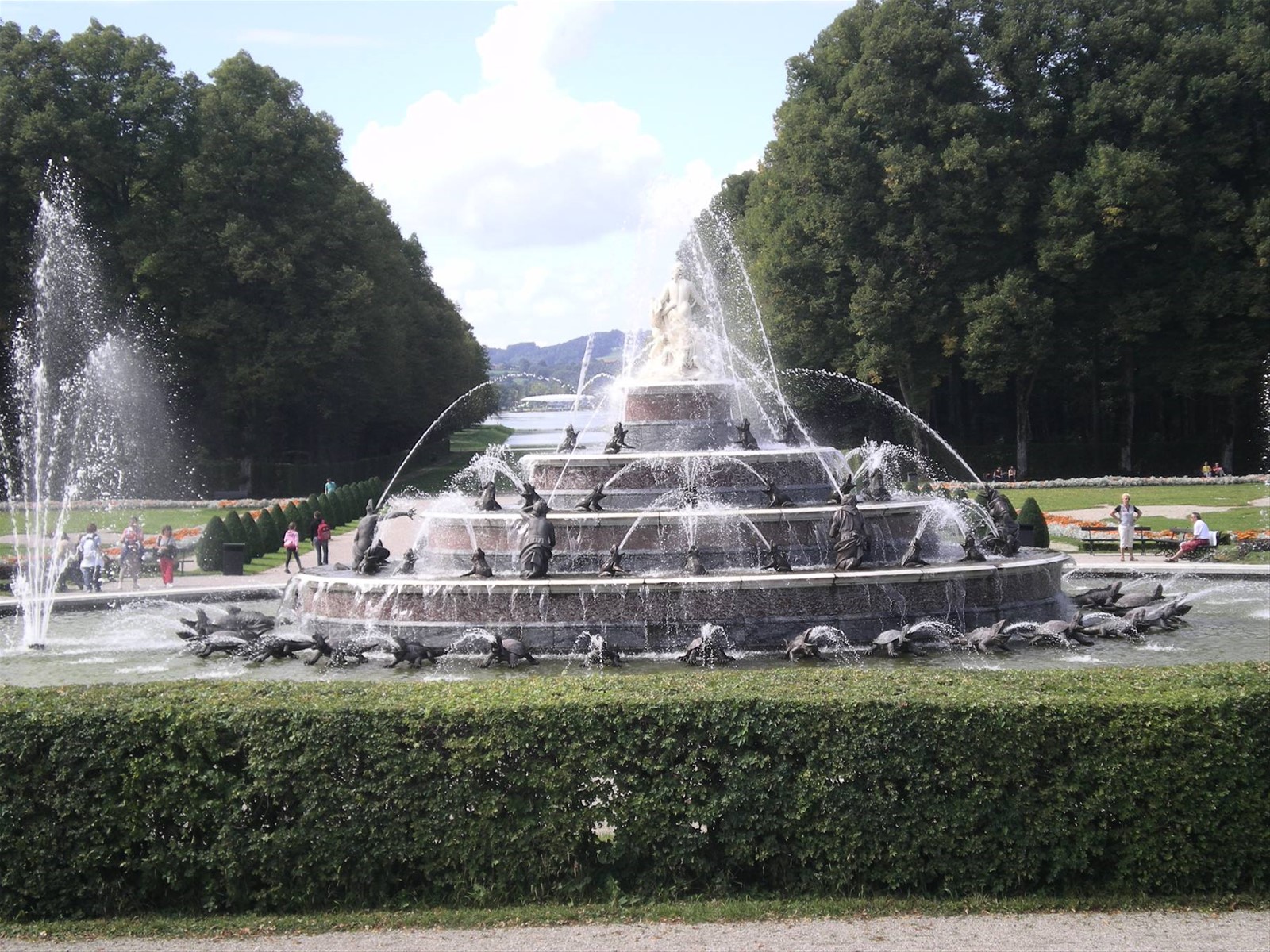 la fontana dei giardini reali dell'Herreninsel