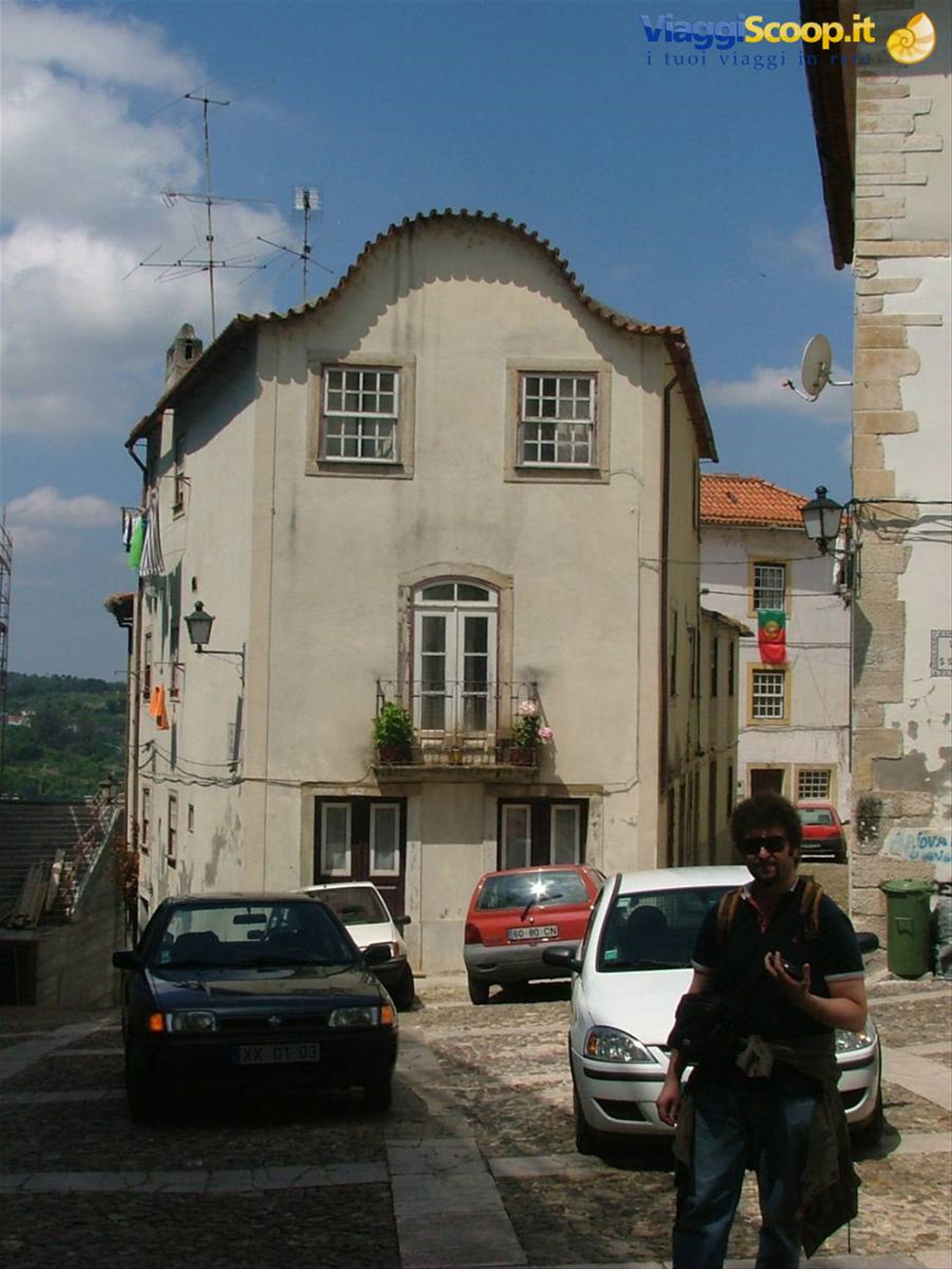 Coimbra con me in ombra (per fortuna..)
