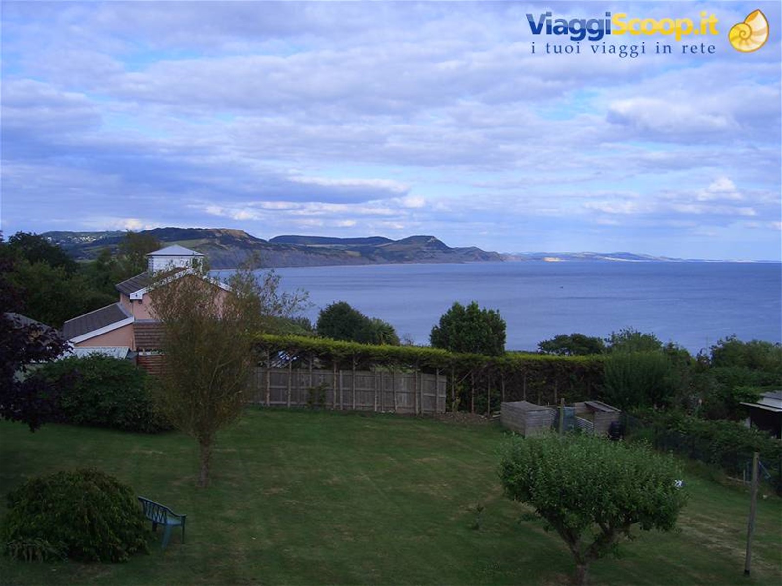 Vista dalla guest house trovata a Lyme regis