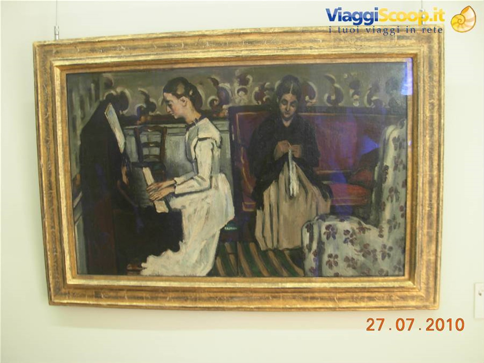 San Pietroburgo - museo Hermitage, Paul Cezanne "Ragazza al pianoforte"
