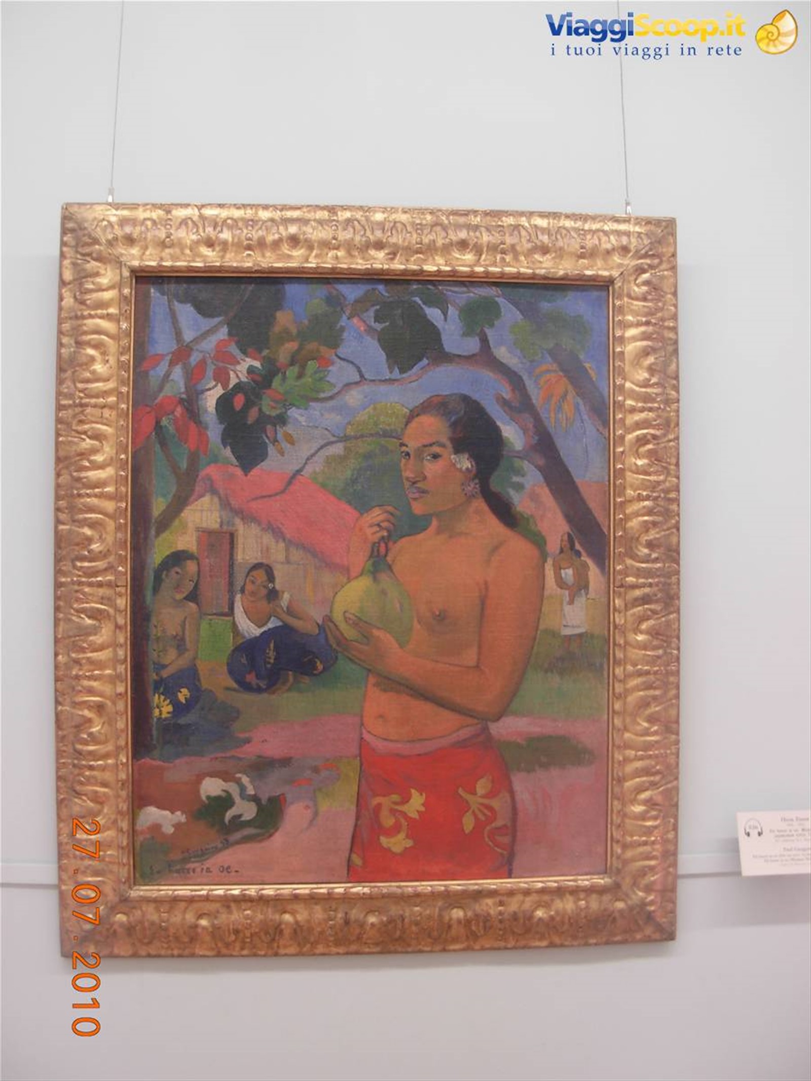 San Pietroburgo - museo Hermitage, Paul Gaughin "Donna che tiene un frutto"