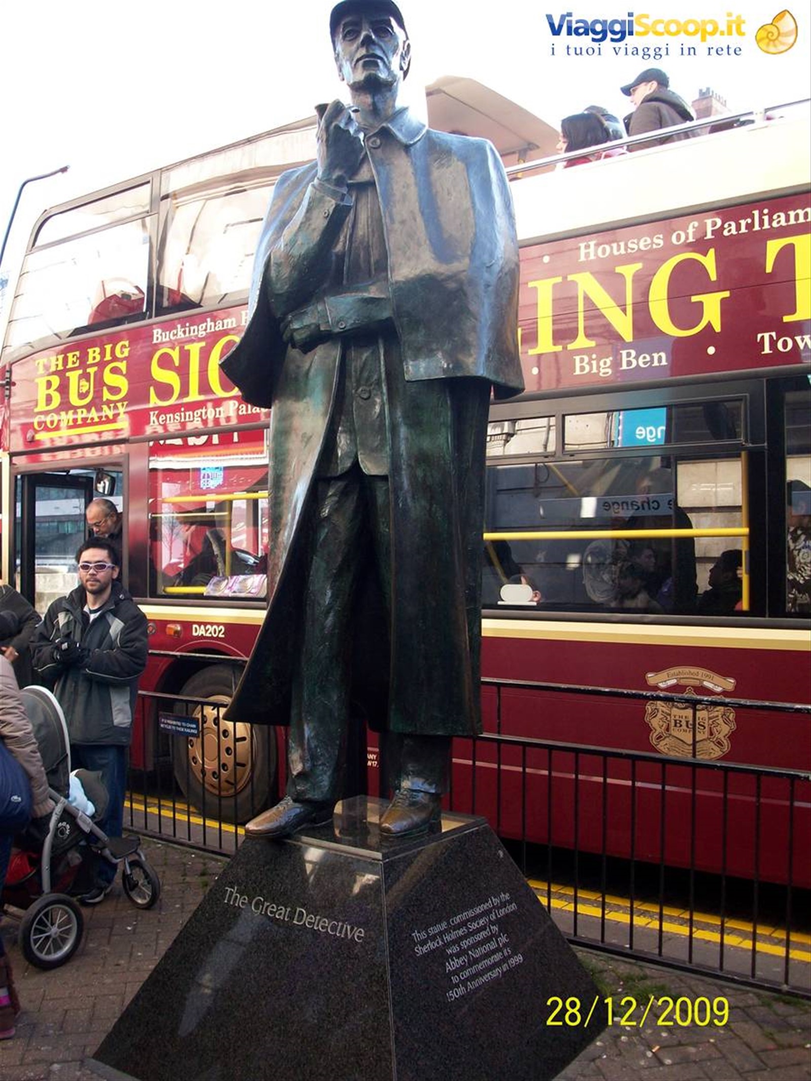 Londra - statua di Sherlock Holmes