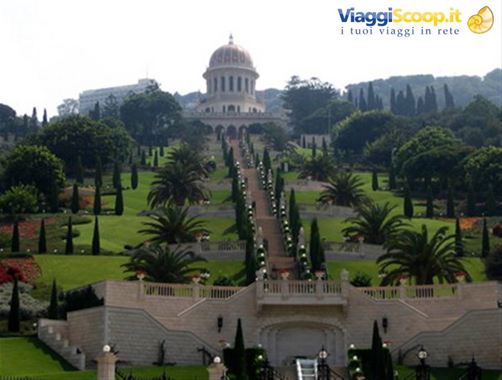 i giardini Bahai con il Bahai Shrine
