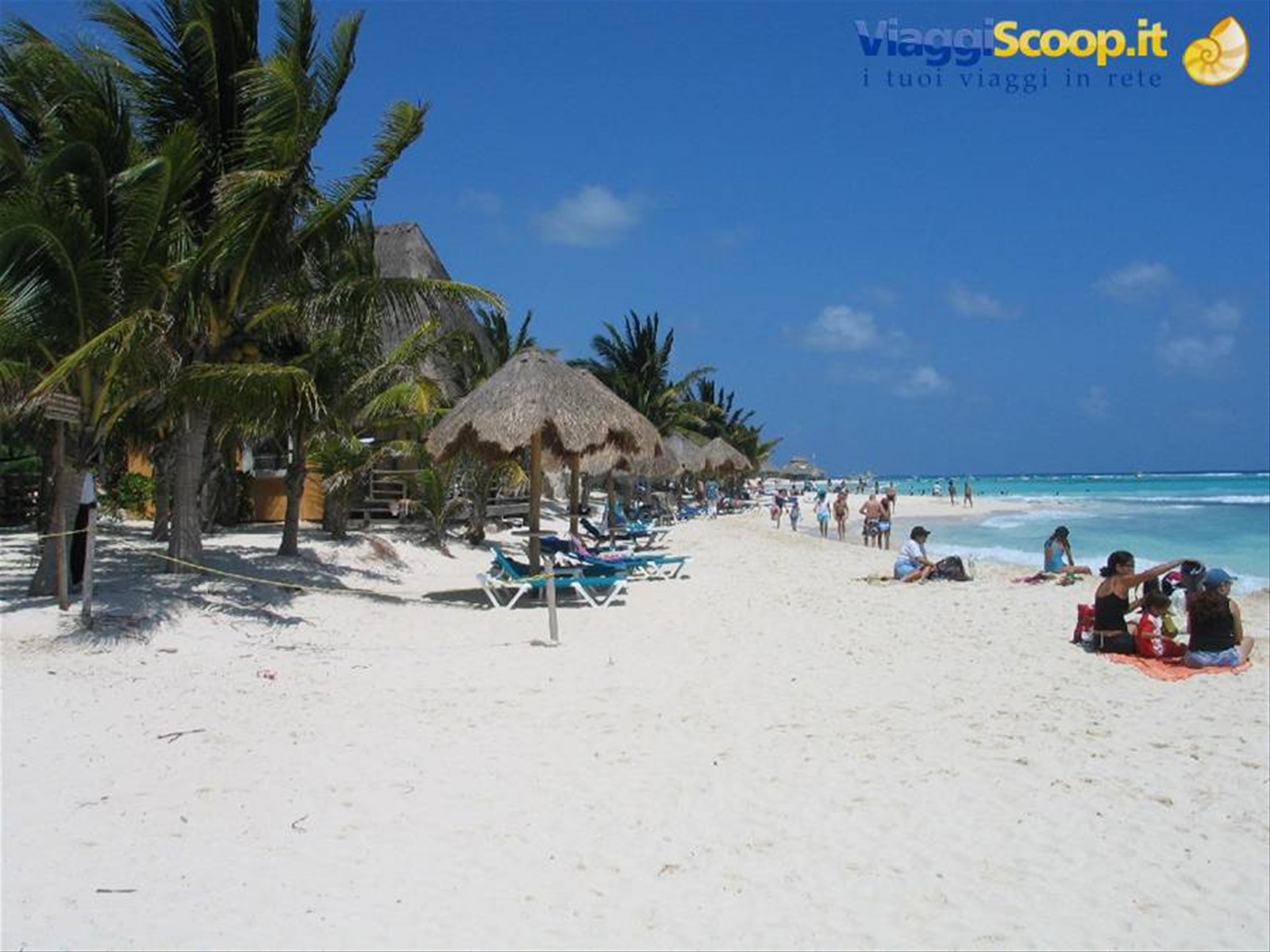 la spiaggia di Playa del Carmen